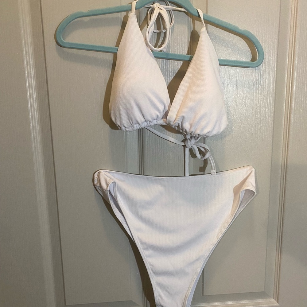 ASOS Curve White Bikini Set